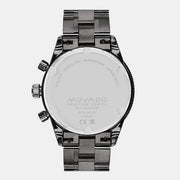  Shop Authentic Movado Heritage Calendoplan Chronograph Black Dial Black Steel Strap Watch For Men - 3650125 - Luxxuri