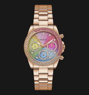  Shop Authentic Guess Confetti Multifunction Multicolor Dial Rose Gold Steel Strap Watch For Women - GW0483L3 - Luxxuri