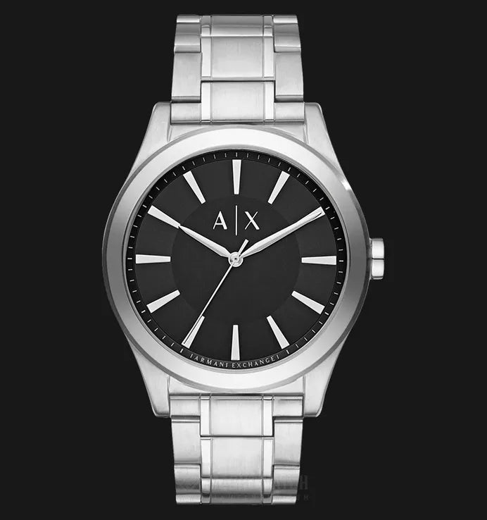  Shop Authentic Armani Exchange Nico Analog Black Dial Silver Steel Strap Watch For Men - AX2320 - Luxxuri