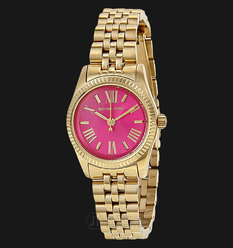  Shop Authentic Michael Kors Lexington Quartz Pink Dial Gold Steel Strap Watch For Women - MK3270 - Luxxuri