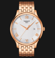  Shop Authentic Tissot T Classic Tradition White Dial Rose Gold Steel Strap Watch For Women - T063.610.33.038.00 - Luxxuri