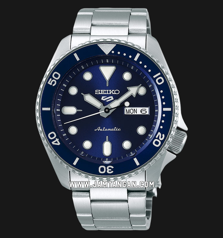  Shop Authentic Seiko 5 Sports Automatic Analog Blue Dial Silver Steel Strap Watch For Men - SRPD51K1 - Luxxuri