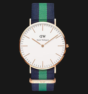  Shop Authentic Daniel Wellington Classic Warwick White Dial Two Tone Nylon Strap Watch for Men - DW00100005 - Luxxuri