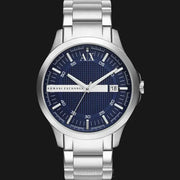 Shop Authentic Armani Exchange Hampton Chronograph Blue Dial Silver Steel Strap Watch For Men - AX2132 - Luxxuri