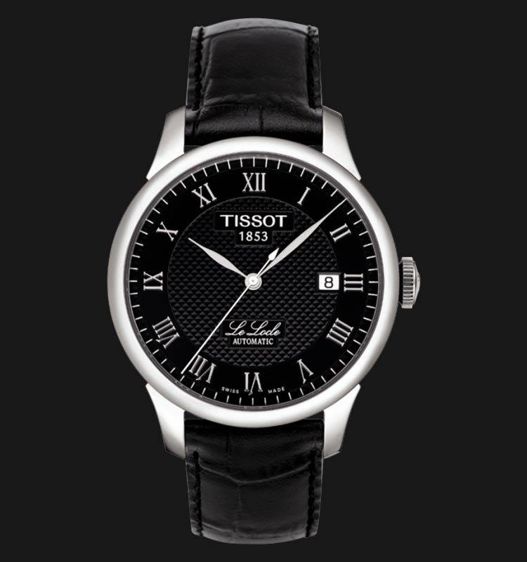  Shop Authentic Tissot T Classic Le Locle Automatic Black Dial Black Leather Strap Watch For Men - T41.1.423.53 - Luxxuri