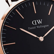  Shop Authentic Daniel Wellington Classic St Mawes Black Dial Brown Leather Strap Watch For Men - DW00100124 - Luxxuri