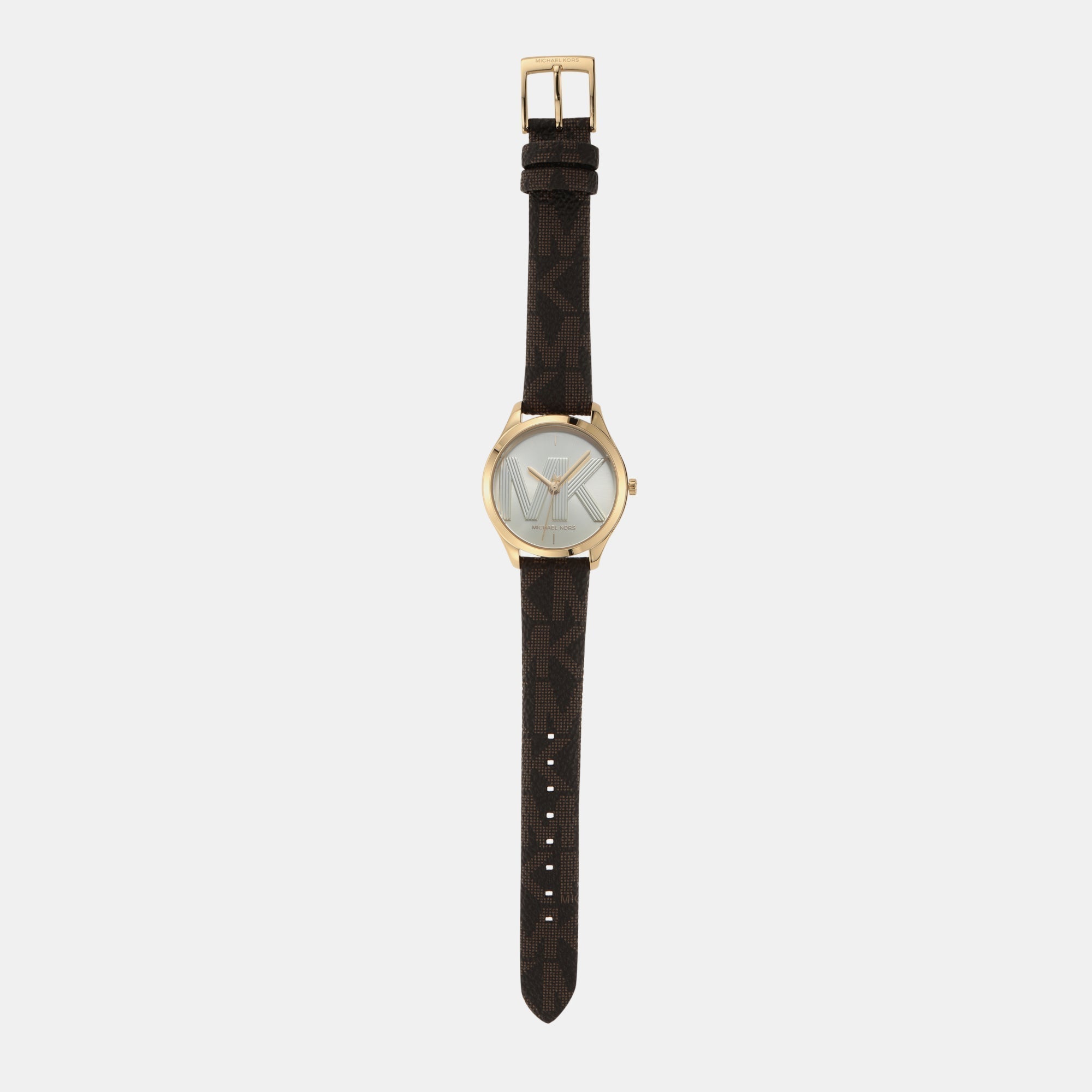  Shop Authentic Michael Kors Jaycie Three Hand Gold Dial Brown Leather Strap Watch for Women - MK2862 - Luxxuri