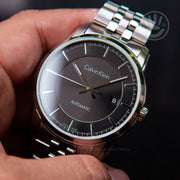  Shop Authentic Calvin Klein Infinity Black Dial Silver Steel Strap Watch for Men - K5S34141 - Luxxuri