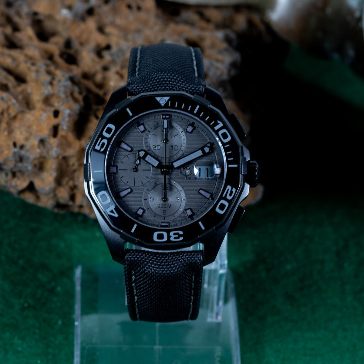  Shop Authentic Tag Heuer Aquaracer Titanium Grey Dial Watch for Men - CAY218B.FC6370 - Luxxuri
