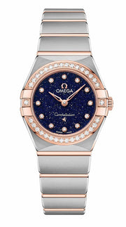  Shop Authentic Omega Constellation Quartz Diamonds Blue Dial Two Tone Steel Strap Watch for Women - 131.25.25.60.53.002 - Luxxuri