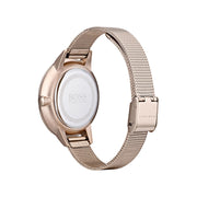  Shop Authentic Hugo Boss Symphony Grey Dial Gold Mesh Bracelet Watch for Women - 1502424 - Luxxuri