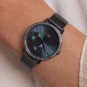 Shop Authentic Hugo Boss Infinity Black Dial Black Mesh Bracelet Watch for Women -1502521 - Luxxuri