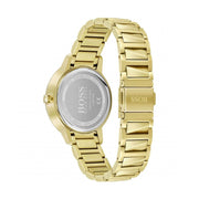  Shop Authentic Hugo Boss Signature Gold Dial Gold Steel Strap Watch for Women - 1502541 - Luxxuri