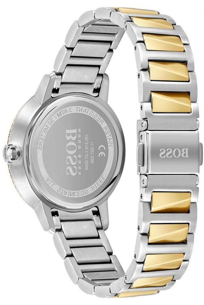  Shop Authentic Hugo Boss Signature Silver Dial Two Tone Steel Strap Watch for Women - 1502568 - Luxxuri