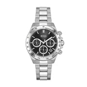  Shop Authentic Hugo Boss Ikon Black Dial Silver Steel Strap Watch for Men - 1512965 - Luxxuri