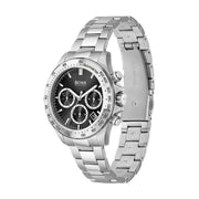  Shop Authentic Hugo Boss Ikon Black Dial Silver Steel Strap Watch for Men - 1512965 - Luxxuri