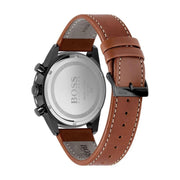  Shop Authentic Hugo Boss Pilot Black Dial Brown Leather Strap Watch for Men - 1513851 - Luxxuri