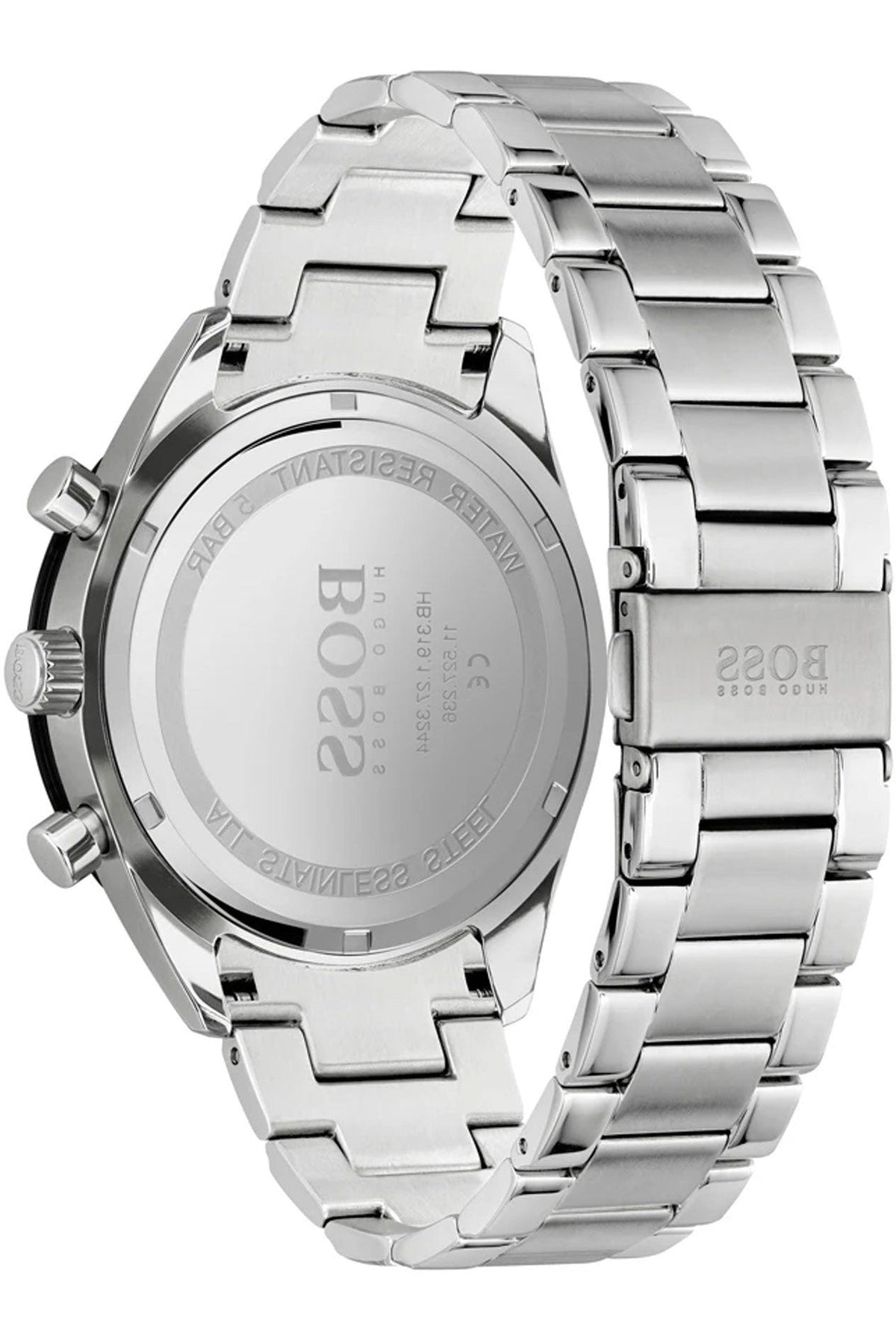  Shop Authentic Hugo Boss Santiago Black Dial Silver Steel Strap Watch for Men - 1513862 - Luxxuri
