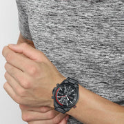  Shop Authentic Hugo Boss Globetrotter Black Dial Black Steel Strap Watch for Men - 1513825 - Luxxuri
