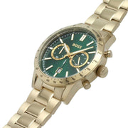  Shop Authentic Hugo Boss Allure Chronograph Green Dial Gold Steel Strap Watch for Men - 1513923 - Luxxuri