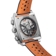  Shop Authentic Tag Heuer Monaco Gulf Automatic Chronograph Blue Dial Blue Leather Strap Watch for Men - CBL2115.FC6494 - Luxxuri