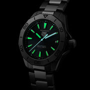  Shop Authentic Tag Heuer Aquaracer Professional 200 Solargraph Quartz Black Dial Silver Steel Strap Watch for Men - WBP1114.BA0000 - Luxxuri