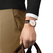  Shop Authentic Tissot T Classic Tradition Chronograph White Dial Brown Leather Strap Watch For Men - T063.617.36.037.00 - Luxxuri