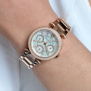  Shop Authentic Michael Kors Parker White Dial Rose Gold Steel Strap Watch for Women - MK5616 - Luxxuri