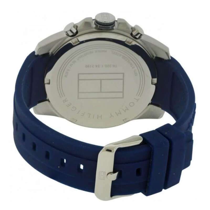  Shop Authentic Tommy Hilfiger Decker Quartz Blue Dial Blue Rubber Strap Watch for Men - 1791350 - Luxxuri