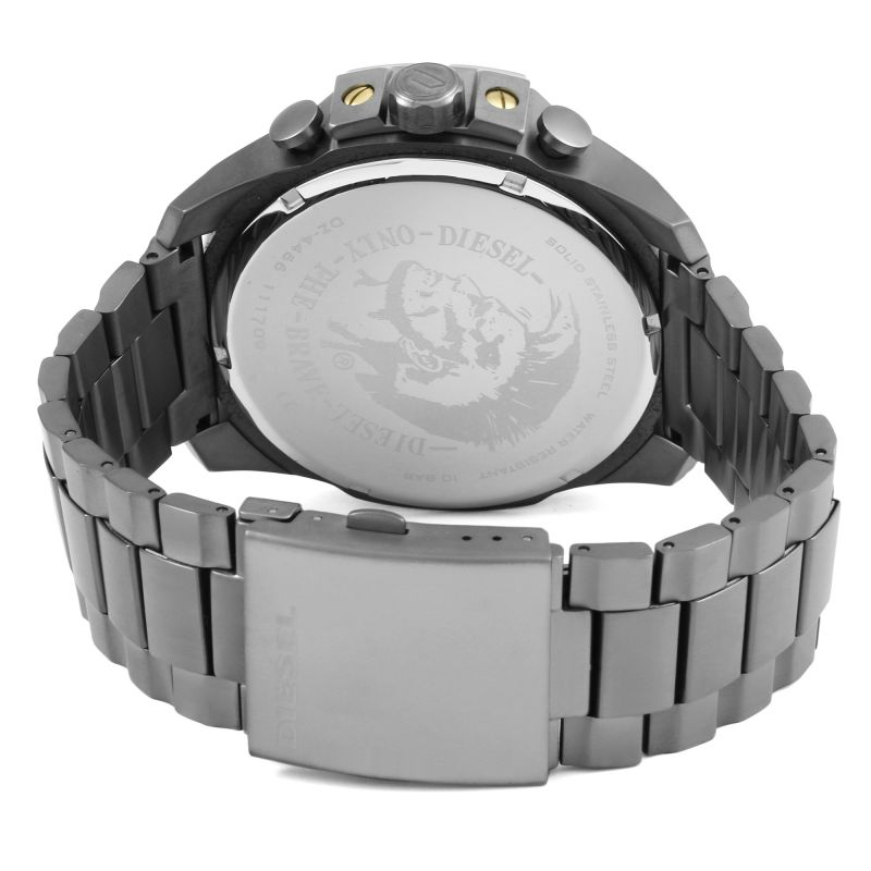  Shop Authentic Diesel Mega Chief Chronograph Grey Dial Grey Steel Strap Watch For Men - DZ4466 - Luxxuri