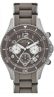  Shop Authentic Marc Jacobs Rock Chronograph Grey Dial Grey Silicone Strap Watch for Women - MBM2595 - Luxxuri