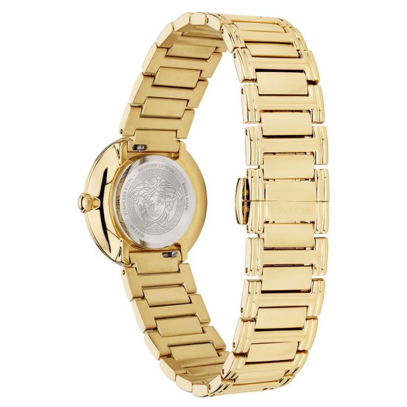  Shop Authentic Versace Mini Virtus Quartz White Dial Gold Steel Strap Watch For Men - VET300221 - Luxxuri