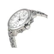  Shop Authentic Tissot PRC 200 Chronograph White Dial Silver Steel Strap Watch For Men - T055.417.11.017.00 - Luxxuri