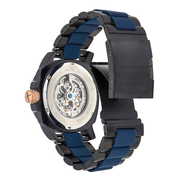  Shop Authentic Fossil Modern Machine Automatic Skeleton Blue Dial Two Tone Steel Strap Watch for Men - ME3133 - Luxxuri