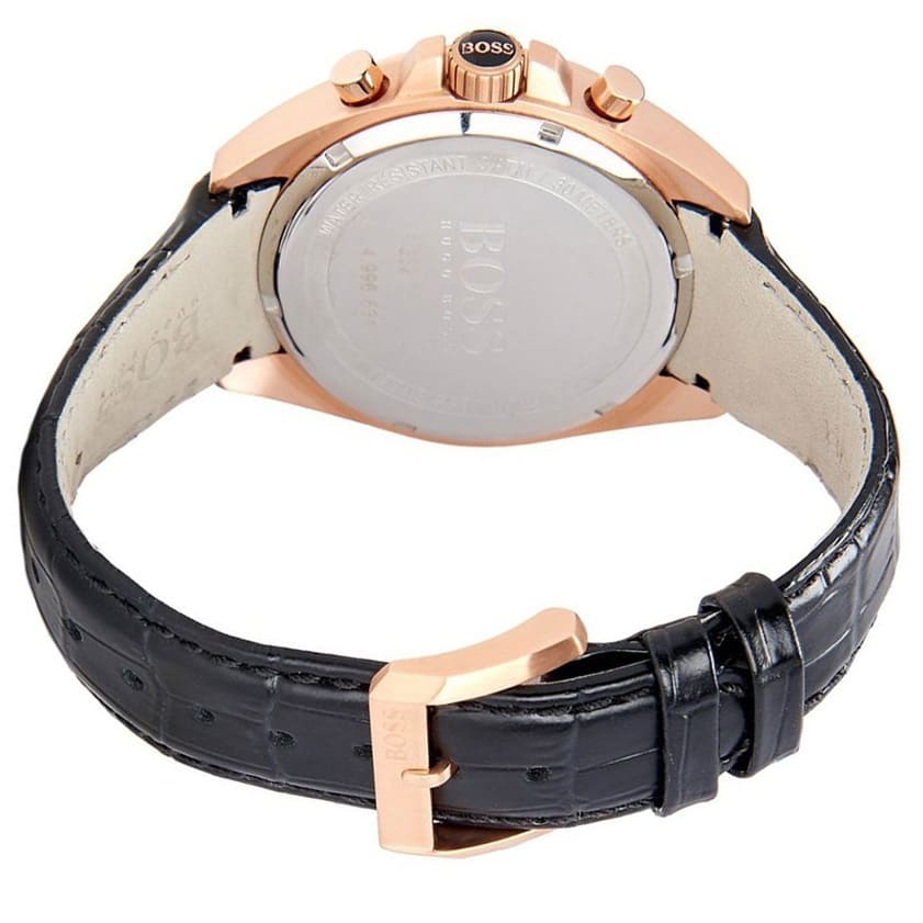  Shop Authentic Hugo Boss Driver Black Dial Black Leather Strap Watch for Men - 1513092 - Luxxuri
