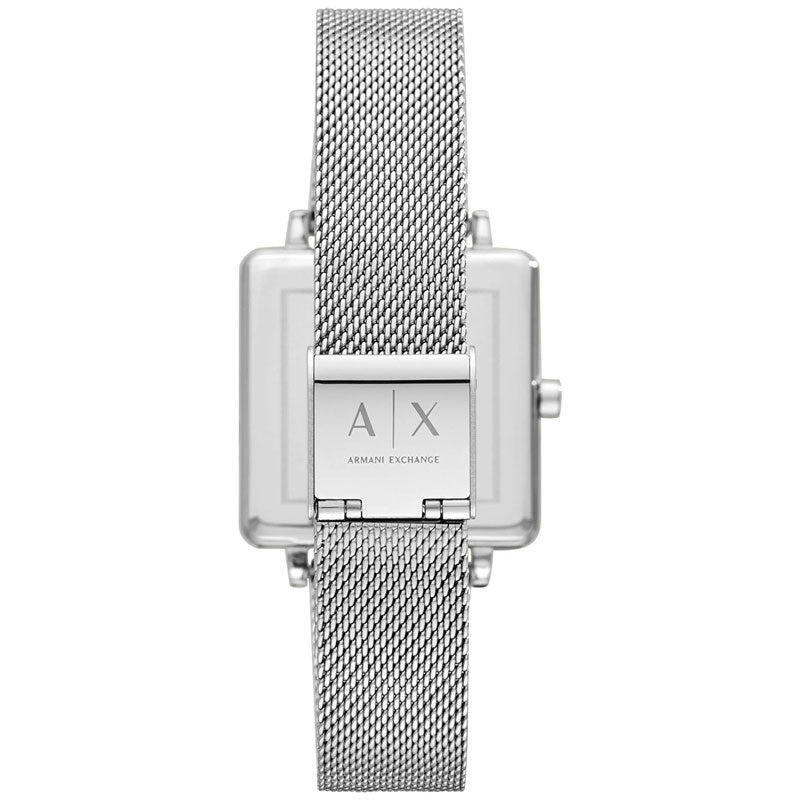  Shop Authentic Armani Exchange Lola Quartz Silver Dial Silver Mesh Strap Watch For Women - AX5800 - Luxxuri