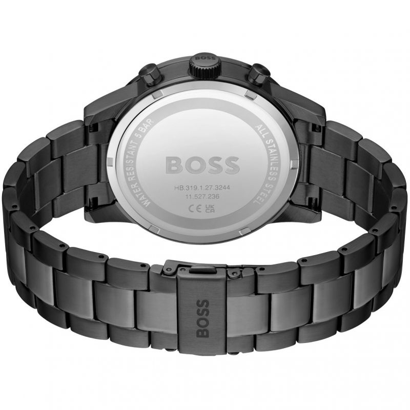  Shop Authentic Hugo Boss Allure Chronograph Grey Dial Grey Steel Strap Watch for Men - 1513924 - Luxxuri