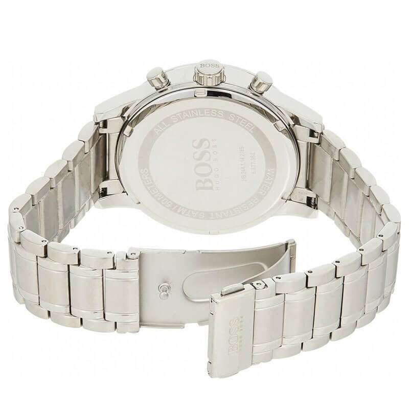  Shop Authentic Hugo Boss Aeroliner Chronograph White Dial Silver Steel Strap Watch for Men - 1513182 - Luxxuri