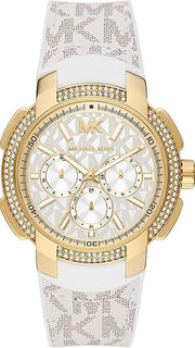  Shop Authentic Michael Kors Sydney Quartz White Dial White Leather Strap Watch For Women - MK7221 - Luxxuri