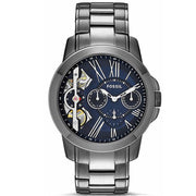  Shop Authentic Fossil Grant Twist Multifunction Blue Dial Grey Steel Strap Watch for Men - ME1146 - Luxxuri