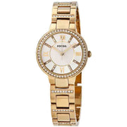  Shop Authentic Fossil Virginia White Dial Gold Steel Strap Watch for Women - ES3283 - Luxxuri
