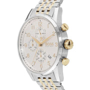  Shop Authentic Hugo Boss Navigator White Dial Two Tone Steel Strap Watch for Men - 1513499 - Luxxuri