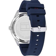  Shop Authentic Tommy Hilfiger Austin Quartz Blue Dial Blue Rubber Strap Watch for Men - 1791635 - Luxxuri