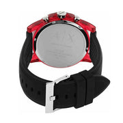  Shop Authentic Armani Exchange Outerbanks Chronograph Black Dial Black Silicone Strap Watch For Men - AX1338 - Luxxuri