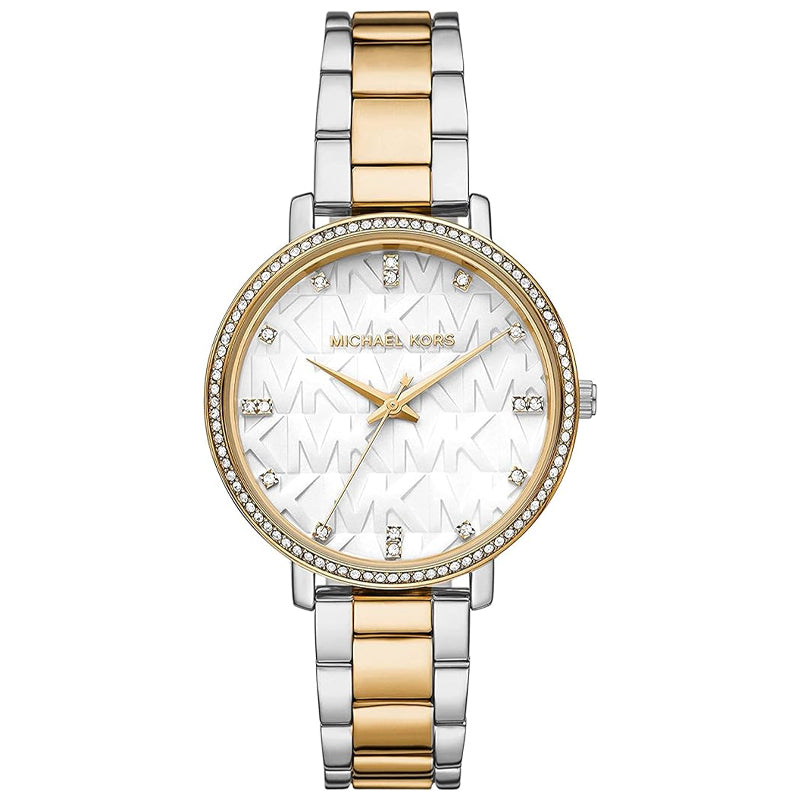  Shop Authentic Michael Kors Pyper Three Hand White Dial Two Tone Steel Strap Watch For Women - MK4595 - Luxxuri