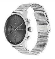  Shop Authentic Tommy Hilfiger Chase Quartz Grey Dial Silver Mesh Bracelet Watch For Men - 1791484 - Luxxuri