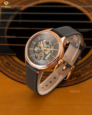  Shop Authentic Fossil Suitor Mechanical Grey Dial Grey Leather Strap Watch for Women - BQ3265 - Luxxuri