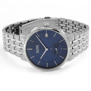  Shop Authentic Hugo Boss Corporal Blue Dial Silver Steel Strap Watch for Men - 1513642 - Luxxuri