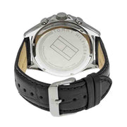 Shop Authentic Tommy Hilfiger Luke Quartz Black Dial Black Leather Strap Watch for Men - 1791117 - Luxxuri
