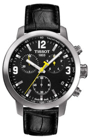  Shop Authentic Tissot PRC 200 Chronograph Black Dial Black Leather Strap Watch For Men - T055.417.16.057.00 - Luxxuri